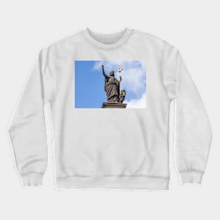 Fountain; Hansa fountain; Hansaplatz; St. George; Hamburg; Germany; Europe Crewneck Sweatshirt